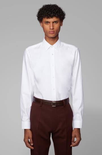 Koszula BOSS Slim Fit Białe Męskie (Pl22172)